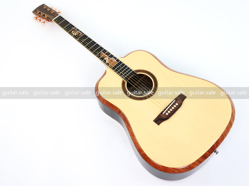 41 Inch Dreadnought Non-Cutaway Acoustic Guitar with Gloss Finish (TY-040)