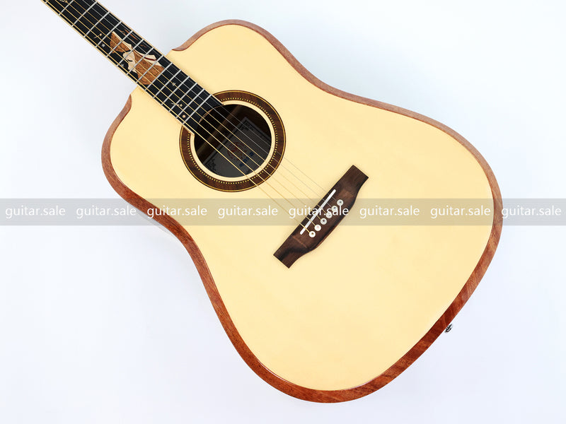 41 Inch Dreadnought Non-Cutaway Acoustic Guitar with Gloss Finish (TY-040)