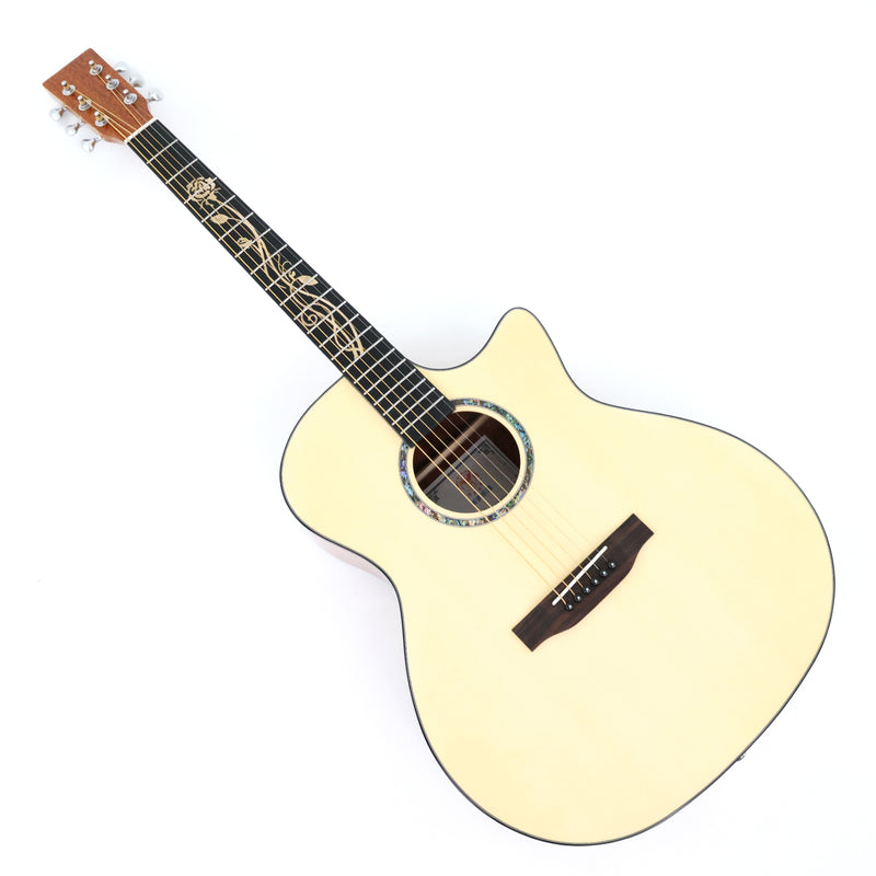 41 Inch GA Cutaway Acoustic Guitar with Gloss Finish (TY-029)
