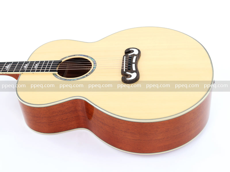 42 Inch Solid Spruce Top Glossy Finish Acoustic Guitar (JY-42N)