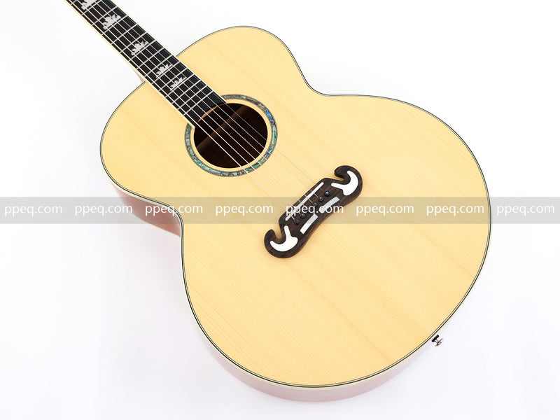 42 Inch Solid Spruce Top Glossy Finish Acoustic Guitar (JY-42N)
