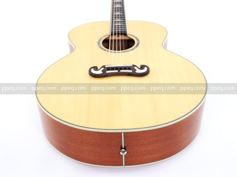 42 Inch Solid Spruce Top Glossy Finish Acoustic Guitar (JY-42N)