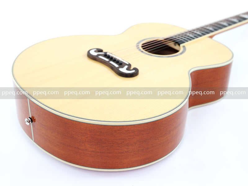 42 Inch Solid Spruce Top Glossy Finish Acoustic Guitar (JY-42N)