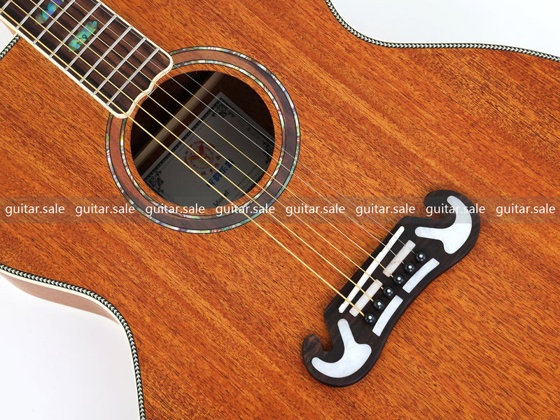 42 Inch Full Size Jumbo All Mahogany Body Acoustic Guitar (TY-024)