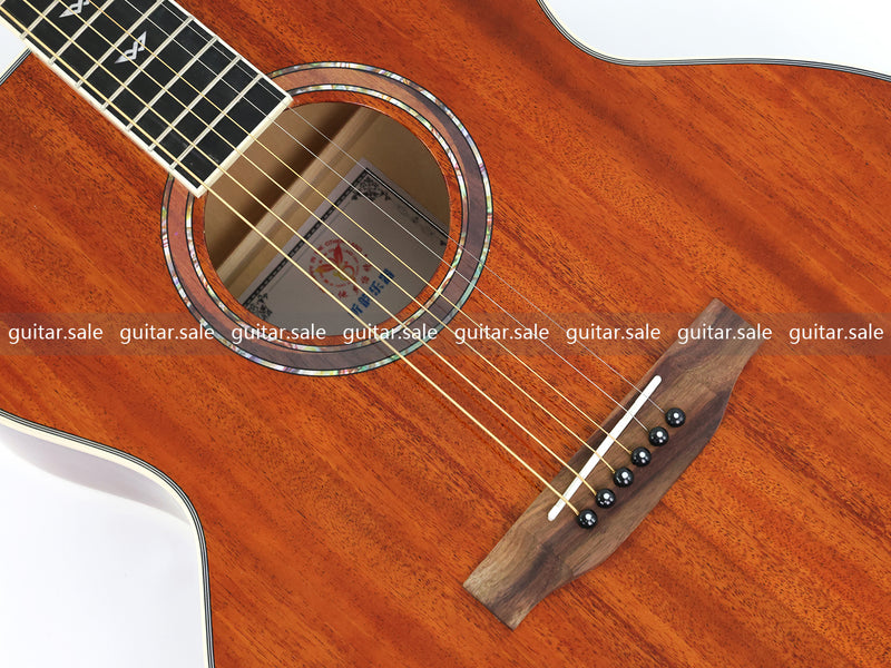 42 Inch Full Size Jumbo Solid Mahogany Top Acoustic Guitar (TY-023)