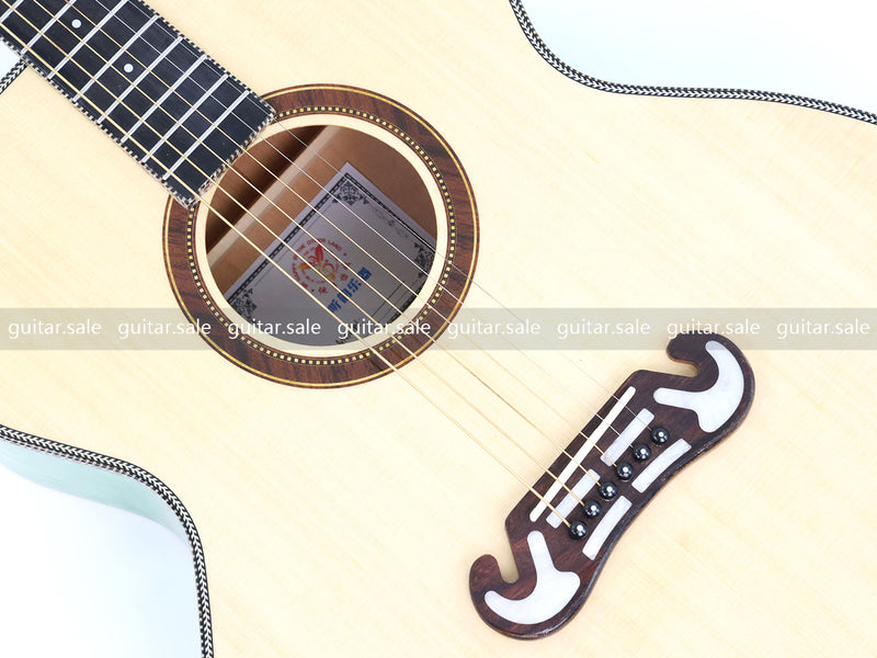 42 Inch Full Size Jumbo Solid Spruce Top Acoustic Guitar (TY-026)