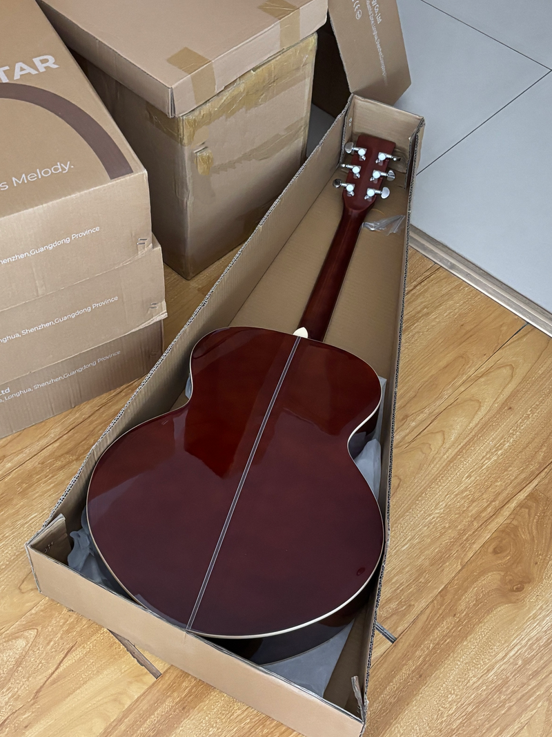 42 Inch Full Size Jumbo Solid Mahogany Top Acoustic Guitar (TY-023)