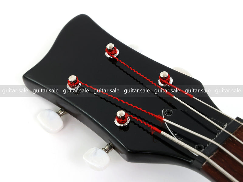 4 String 30 inch Short Scale Semi Hollow Sunburst Electric Bass Guitar(PHF-129)