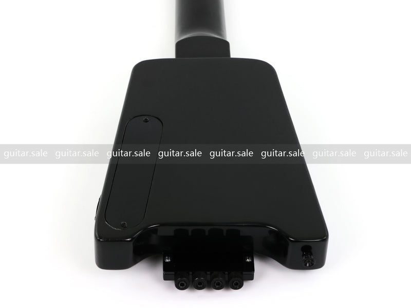 4 String Headless Electric Bass Guitar with Gloss Black Finish (GKS-079)