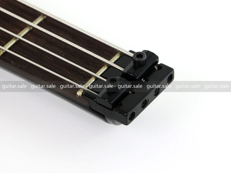 4 String Headless Electric Bass Guitar with Gloss Black Finish (GKS-079)