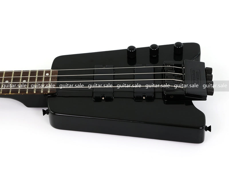4 String Headless Electric Bass Guitar with Gloss Black Finish (GKS-079)