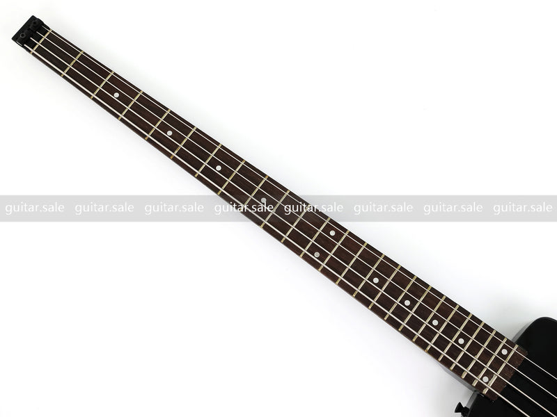 4 String Headless Electric Bass Guitar with Gloss Black Finish (GKS-079)