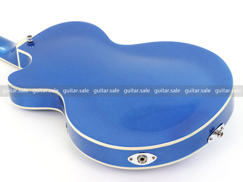 4 String LP Style Glossy Metallic Blue Electric Bass Guitar (PHY-101)