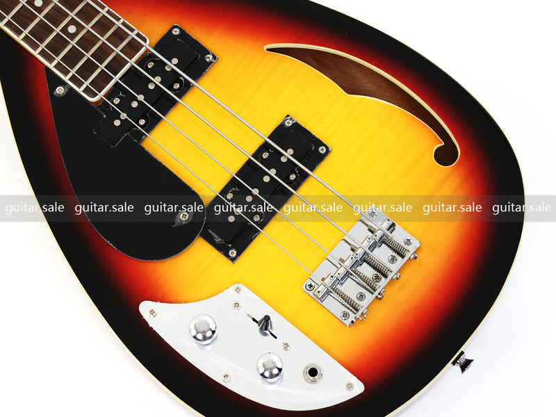 4 String Semi-Hollow Body Left-Handed Electric Bass Guitar (C1824, B Stock)