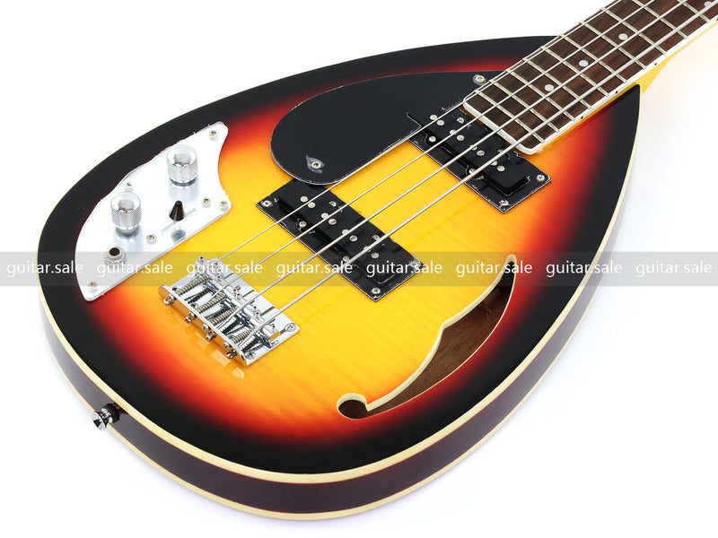 4 String Semi-Hollow Body Left-Handed Electric Bass Guitar (C1824, B Stock)