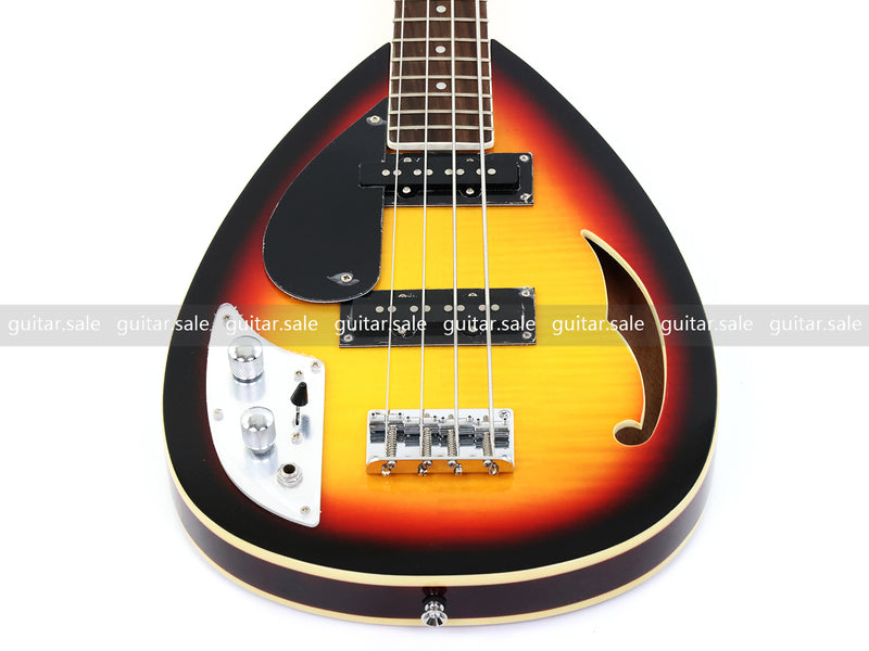4 String Semi-Hollow Body Left-Handed Electric Bass Guitar (C1824, B Stock)