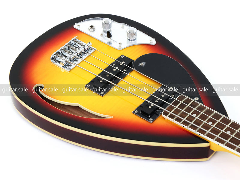 4 String Semi-Hollow Body Left-Handed Electric Bass Guitar (C1824, B Stock)