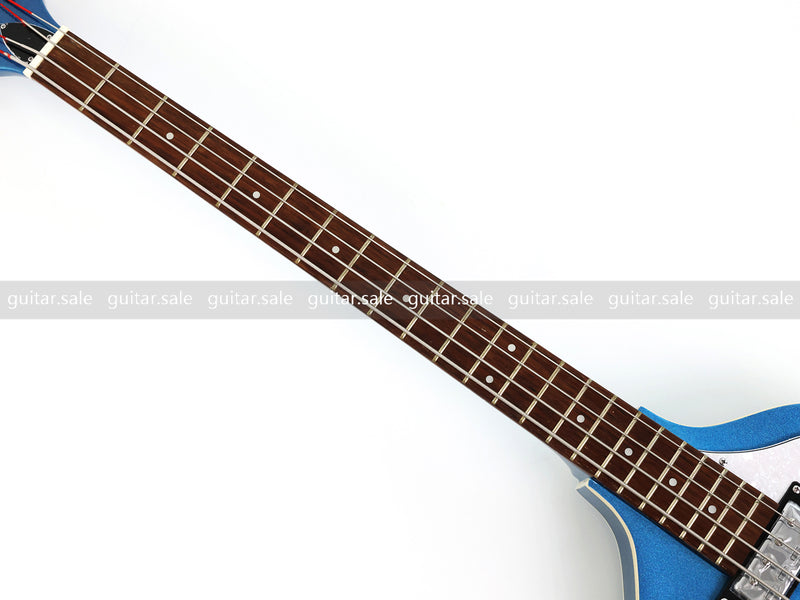 4 String Semi-Hollow Violin Electric Bass Guitar with Metallic Sparkling Finish (PHY-109)