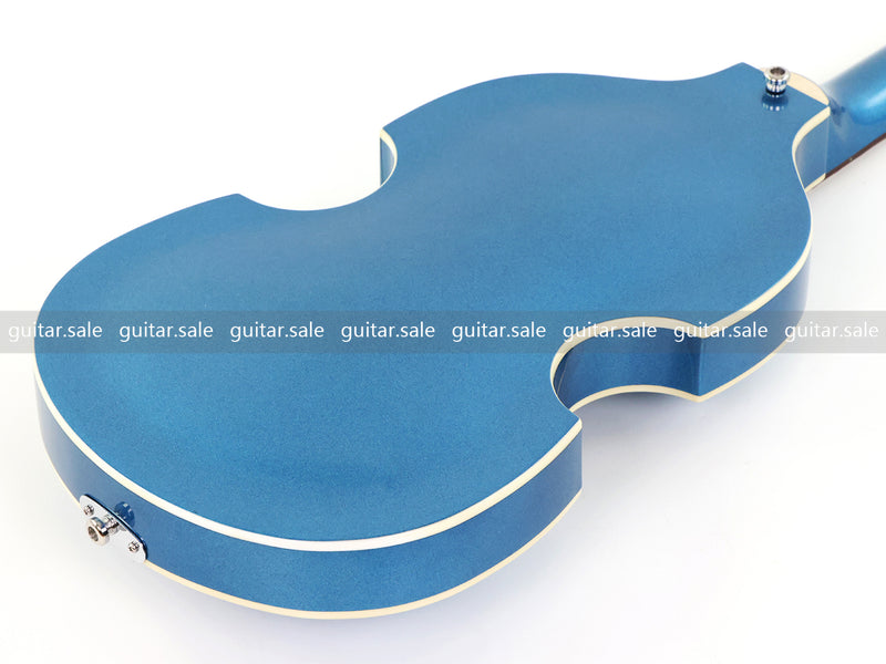 4 String Semi-Hollow Violin Electric Bass Guitar with Metallic Sparkling Finish (PHY-109)