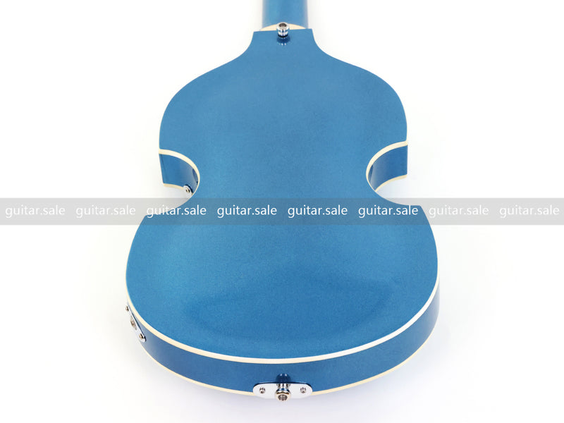 4 String Semi-Hollow Violin Electric Bass Guitar with Metallic Sparkling Finish (PHY-109)