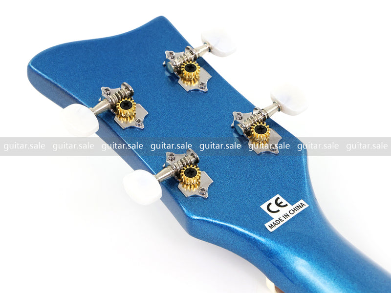 4 String Semi-Hollow Violin Electric Bass Guitar with Metallic Sparkling Finish (PHY-109)
