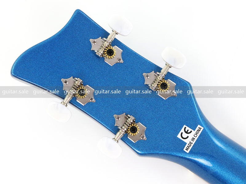 4 String Semi-Hollow Violin Electric Bass Guitar with Metallic Sparkling Finish (PHY-109)