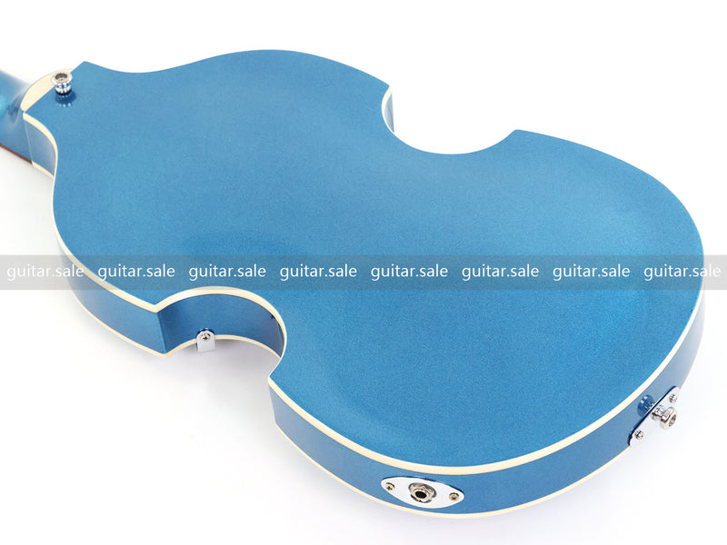 4 String Semi-Hollow Violin Electric Bass Guitar with Metallic Sparkling Finish (PHY-109)