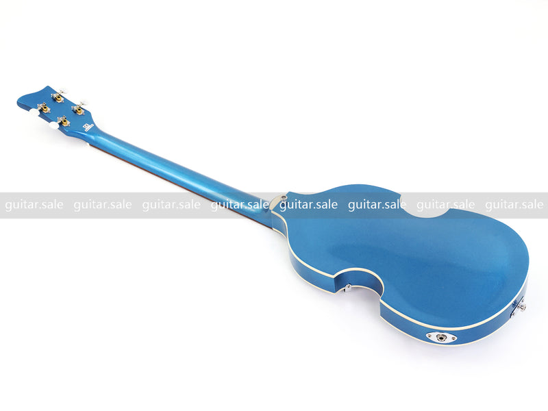 4 String Semi-Hollow Violin Electric Bass Guitar with Metallic Sparkling Finish (PHY-109)
