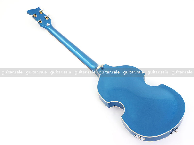4 String Semi-Hollow Violin Electric Bass Guitar with Metallic Sparkling Finish (PHY-109)