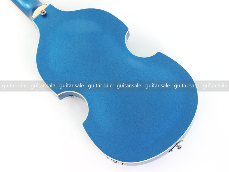 4 String Semi-Hollow Violin Electric Bass Guitar with Metallic Sparkling Finish (PHY-109)