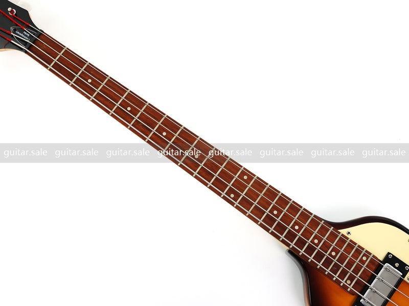 4 String Short Scale Mini Violin Sunburst Electric Bass Guitar(PHF-119)