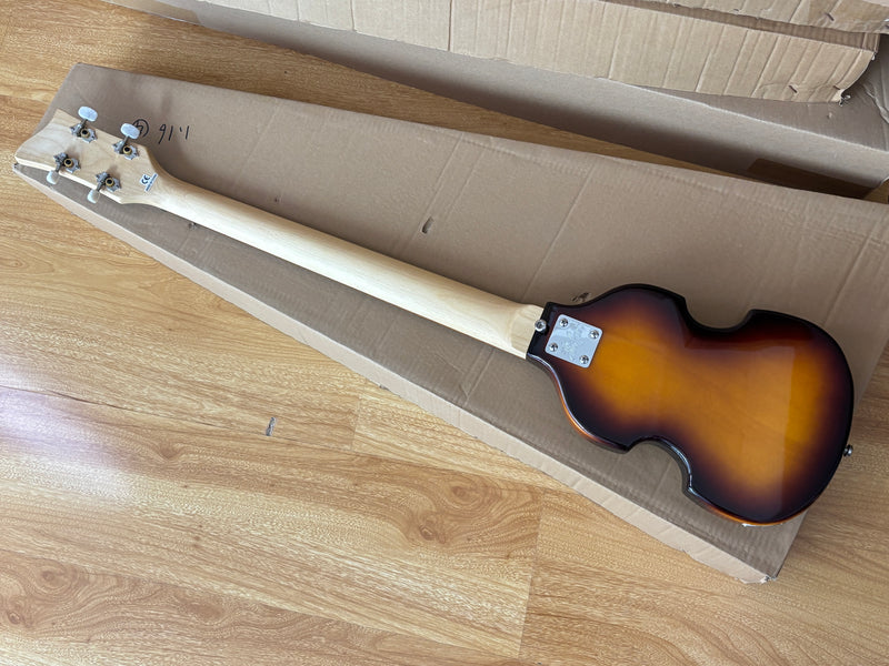 4 String Short Scale Mini Violin Sunburst Electric Bass Guitar(PHF-119)