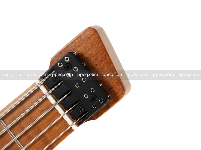 5-String Headless Electric Bass Guitar with Burl Maple Veneer Top (WTB-951)