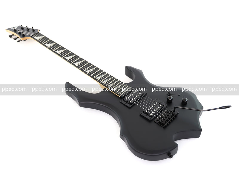 Guitar.Sale 6-String Black Matte Flame Electric Guitar (YMZ-273)