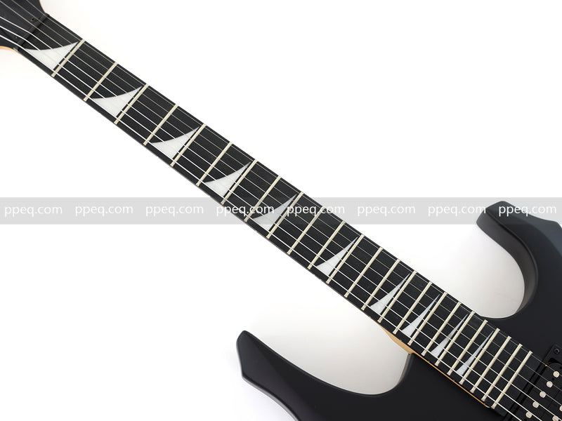 Guitar.Sale 6-String Black Matte Flame Electric Guitar (YMZ-273)