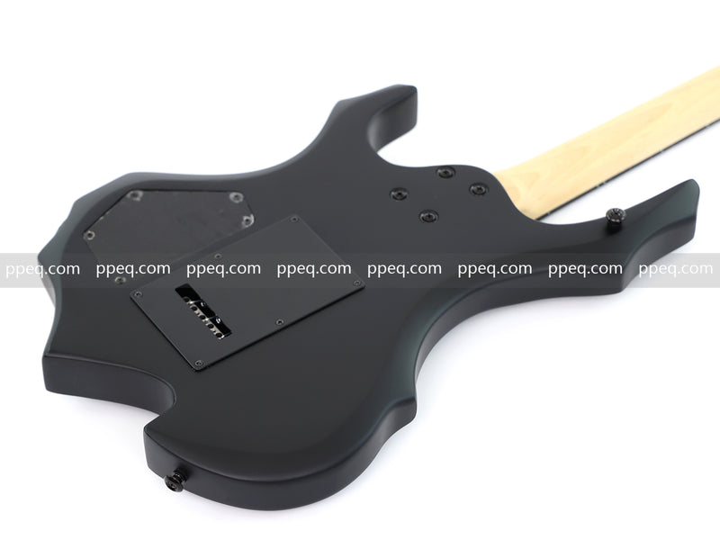 Guitar.Sale 6-String Black Matte Flame Electric Guitar (YMZ-273)