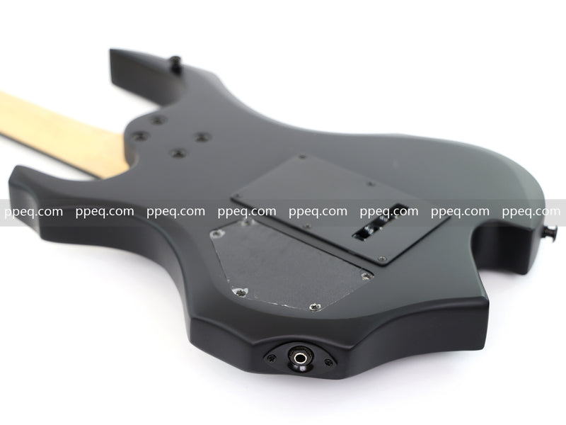 Guitar.Sale 6-String Black Matte Flame Electric Guitar (YMZ-273)