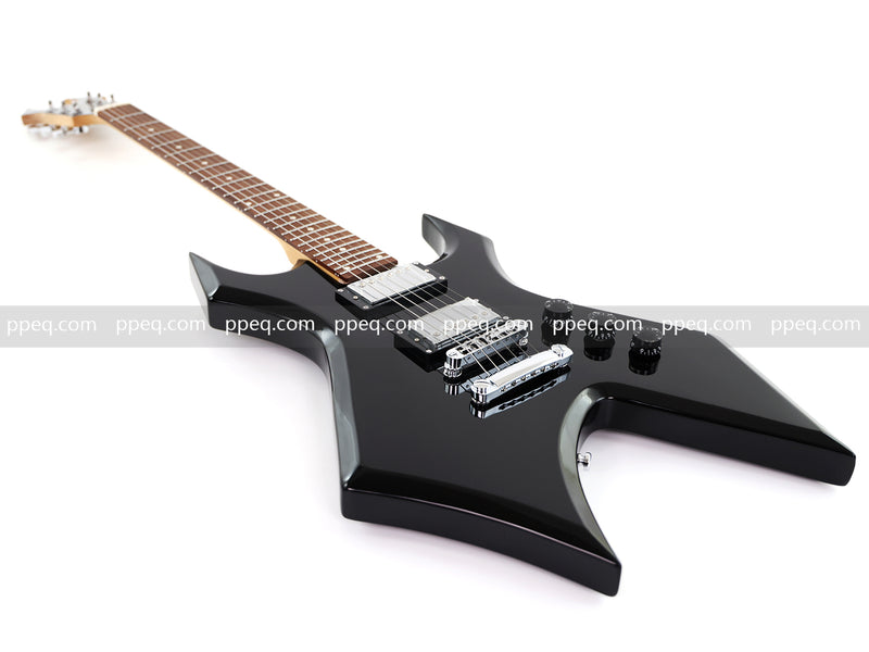 6-String Electric Guitar with Gloss Black Finish (HY-2547)
