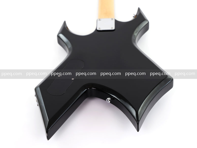 6-String Electric Guitar with Gloss Black Finish (HY-2547)