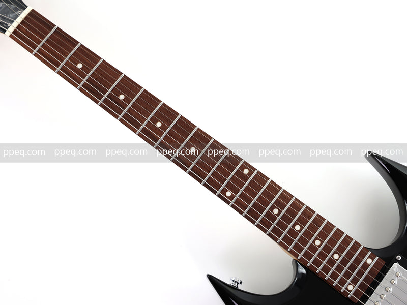 6-String Electric Guitar with Gloss Black Finish (HY-2547)