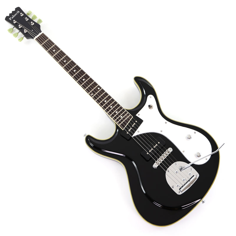 6-String Electric Guitar with Gloss Black Finish (HY-2565)