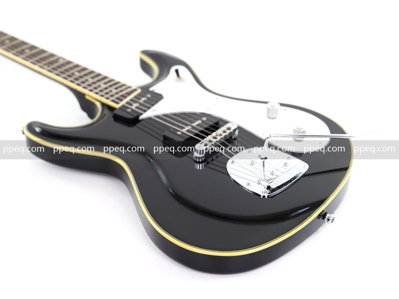 6-String Electric Guitar with Gloss Black Finish (HY-2565)