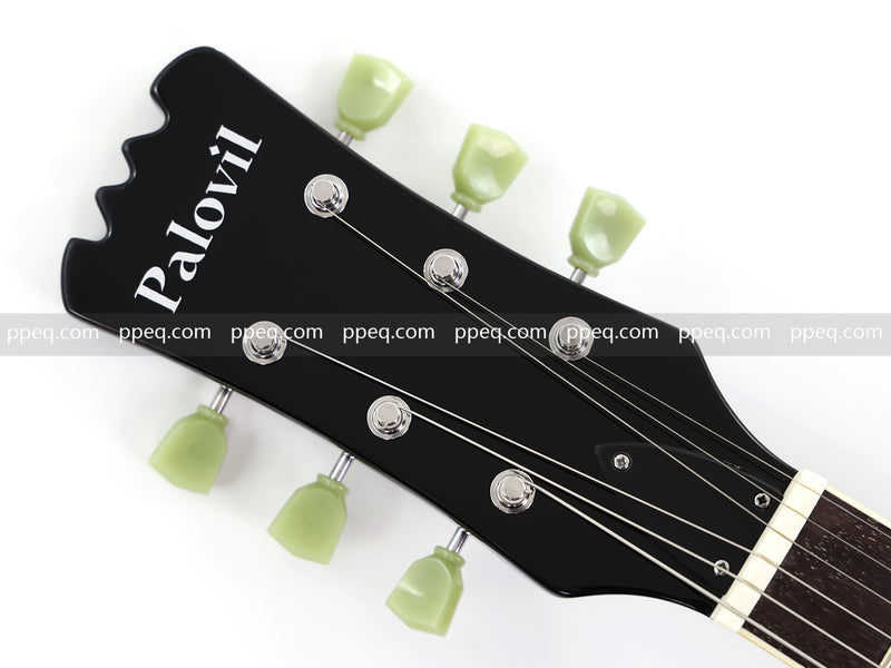 6-String Electric Guitar with Gloss Black Finish (HY-2565)