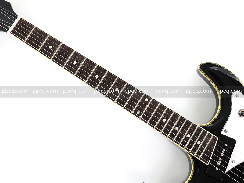 6-String Electric Guitar with Gloss Black Finish (HY-2565)