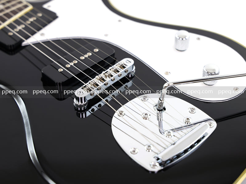 6-String Electric Guitar with Gloss Black Finish (HY-2565)