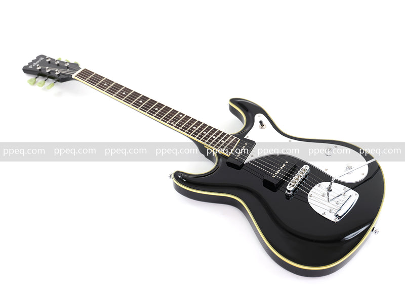 6-String Electric Guitar with Gloss Black Finish (HY-2565)