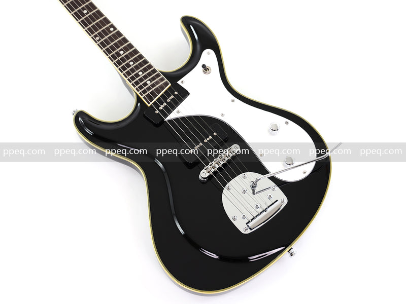 6-String Electric Guitar with Gloss Black Finish (HY-2565)
