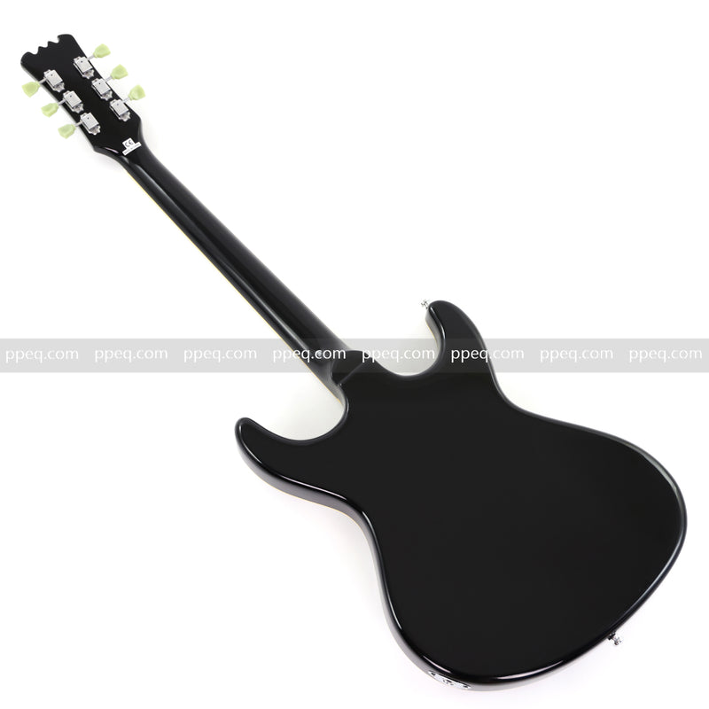 6-String Electric Guitar with Gloss Black Finish (HY-2565)