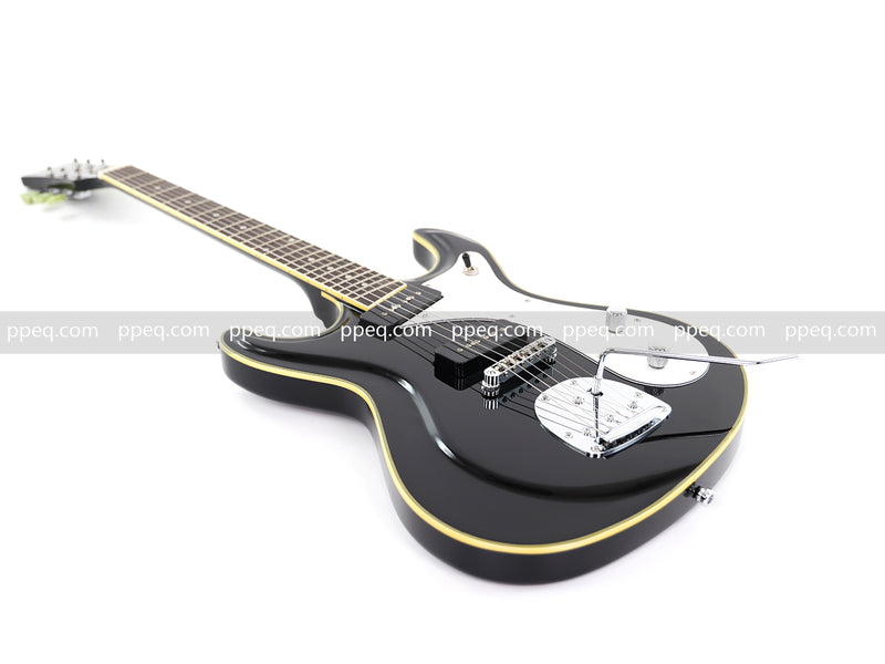 6-String Electric Guitar with Gloss Black Finish (HY-2565)