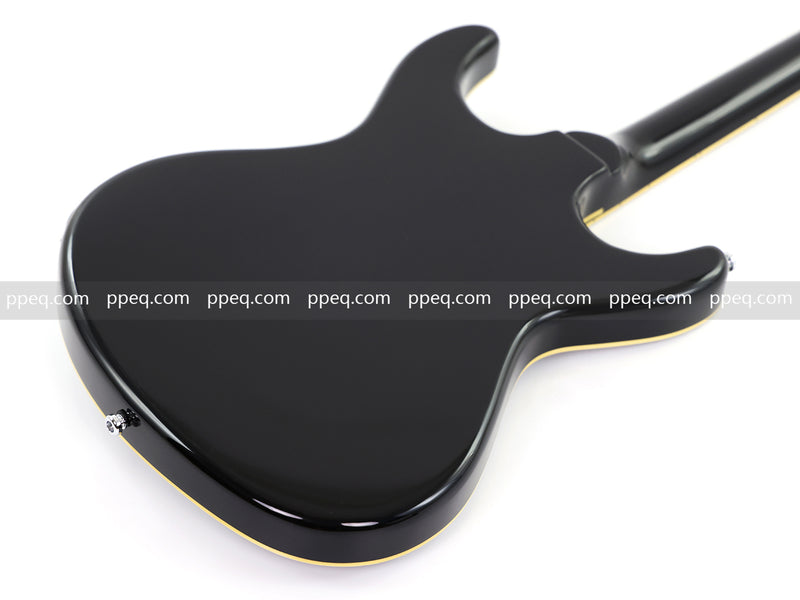 6-String Electric Guitar with Gloss Black Finish (HY-2565)